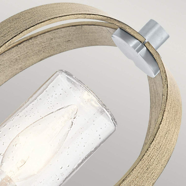 Norlys Grand Bank 1 Light Outdoor Wall Light KL-GRAND-BANK1-DAG Distressed Antique Grey & Brushed Aluminium