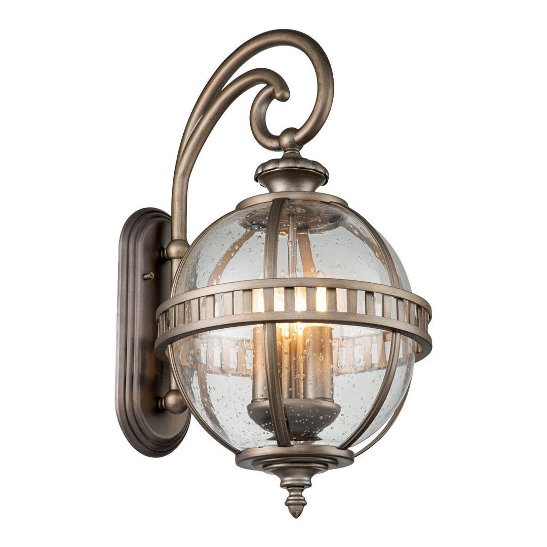 Norlys Halleron 3 Light Wall Lantern KL-HALLERON-2M-BU Burnished Bronze