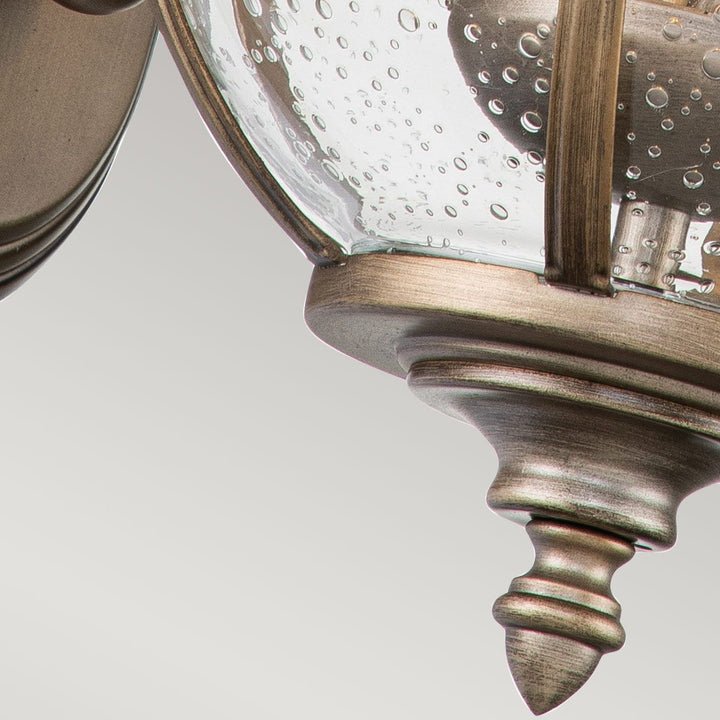 Norlys Halleron 2 Light Wall Lantern KL-HALLERON-2S-BU Burnished Bronze