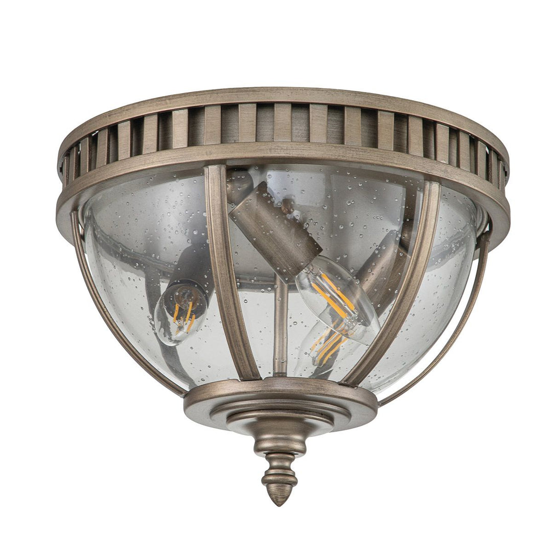 Norlys Halleron 3 Light Ceiling Flush KL-HALLERON-F-BU Burnished Bronze
