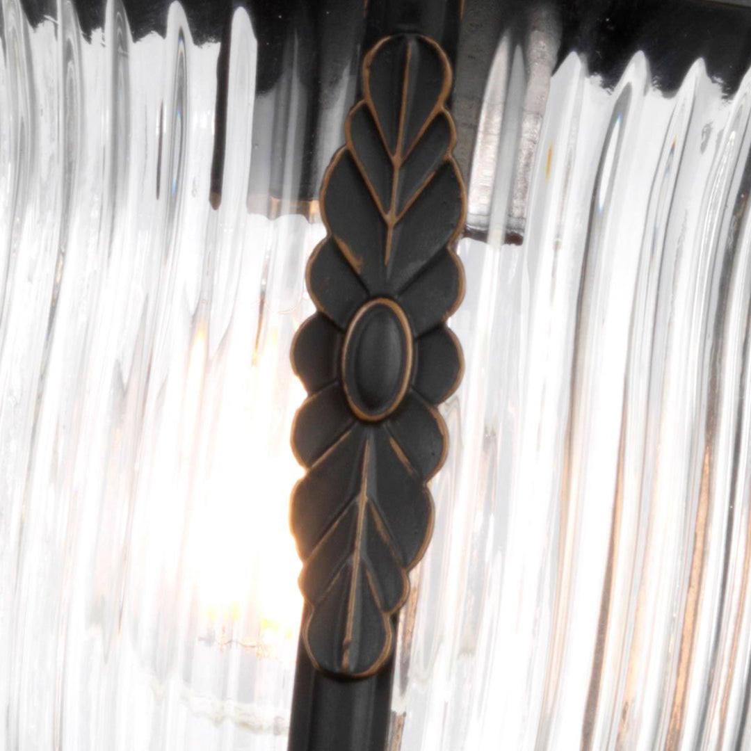 Norlys Luverne 1 Light Medium Wall Lantern KL-LUVERNE2-M Rubbed Bronze