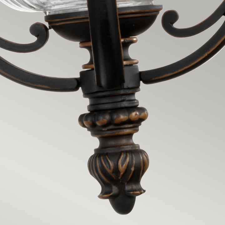 Norlys Luverne 1 Light Medium Wall Lantern KL-LUVERNE2-M Rubbed Bronze
