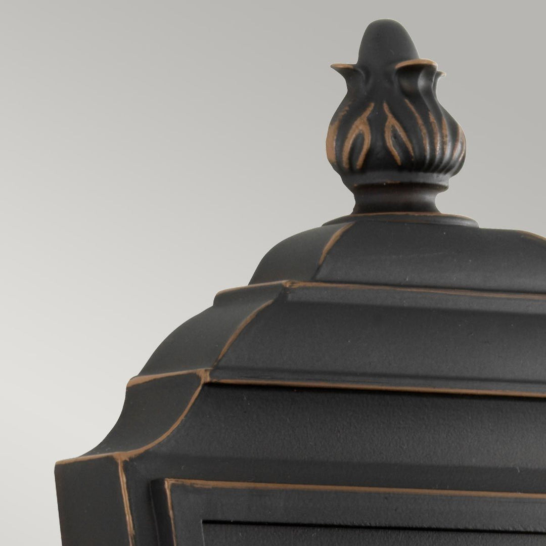 Norlys Luverne 1 Light Small Wall Lantern KL-LUVERNE2-S Rubbed Bronze