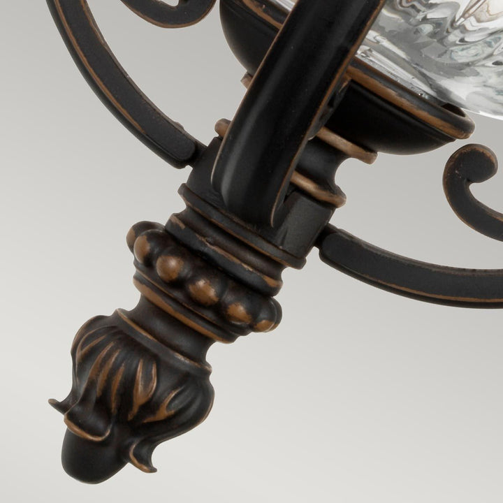 Norlys Luverne 1 Light Small Wall Lantern KL-LUVERNE2-S Rubbed Bronze
