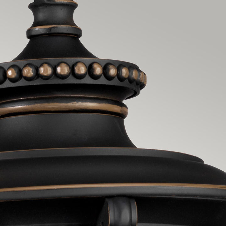 Norlys Luverne 1 Light Medium Chain Lantern KL-LUVERNE8-M Rubbed Bronze