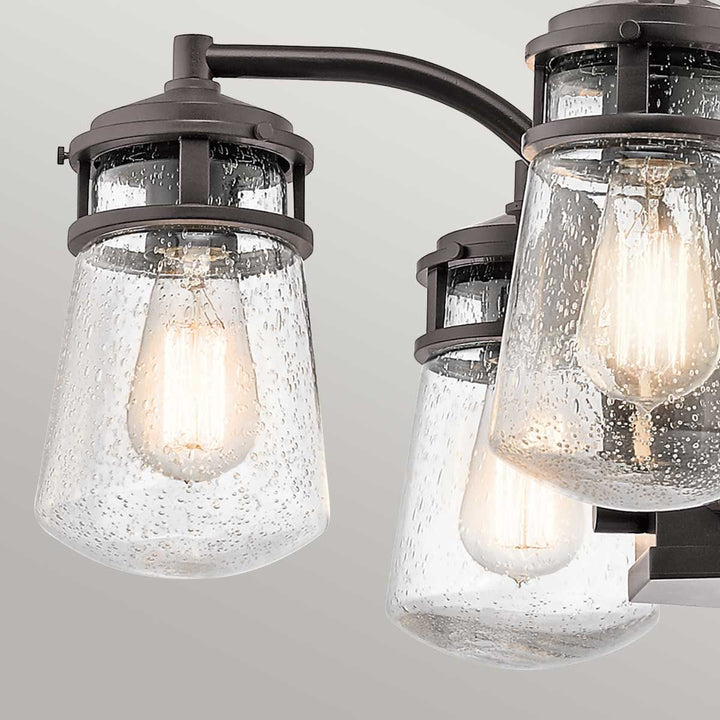 Norlys Lyndon 5 Light Outdoor Chandelier KL-LYNDON-5P-AZ Architectural Bronze