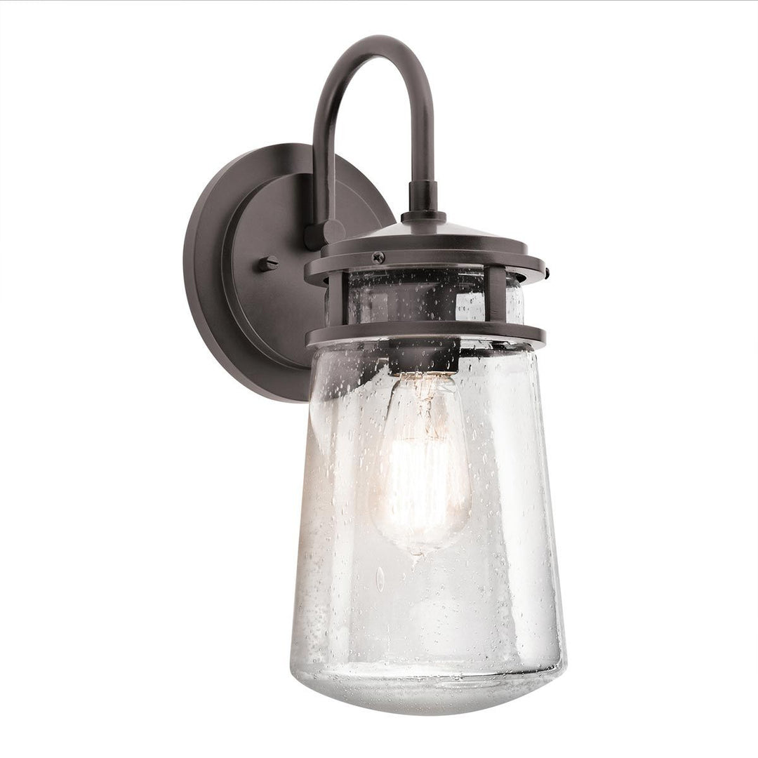Norlys Lyndon 1 Light Medium Wall Lantern KL-LYNDON2-M-AZ Architectural Bronze