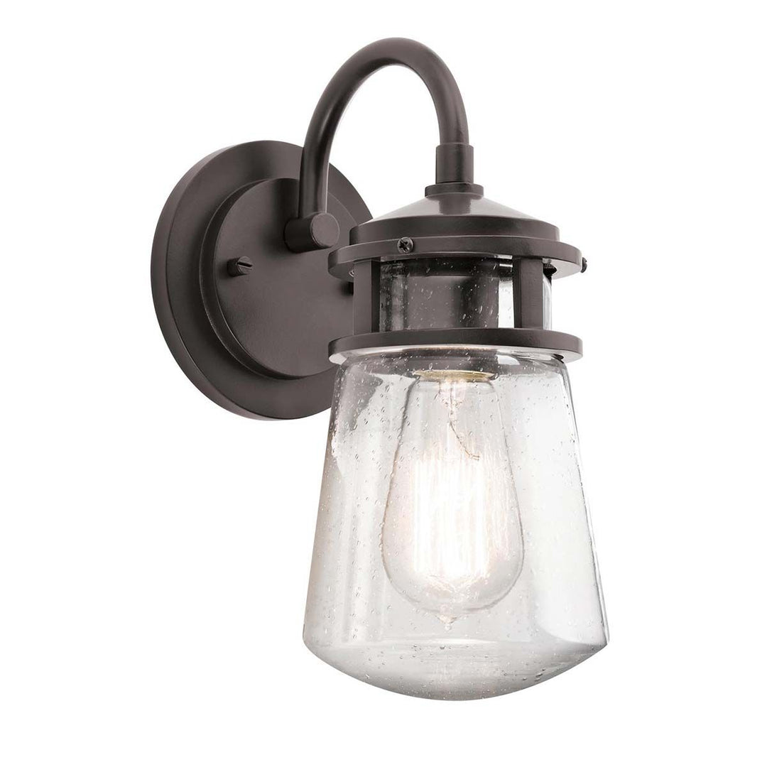 Norlys Lyndon 1 Light Small Wall Lantern KL-LYNDON2-S-AZ Architectural Bronze