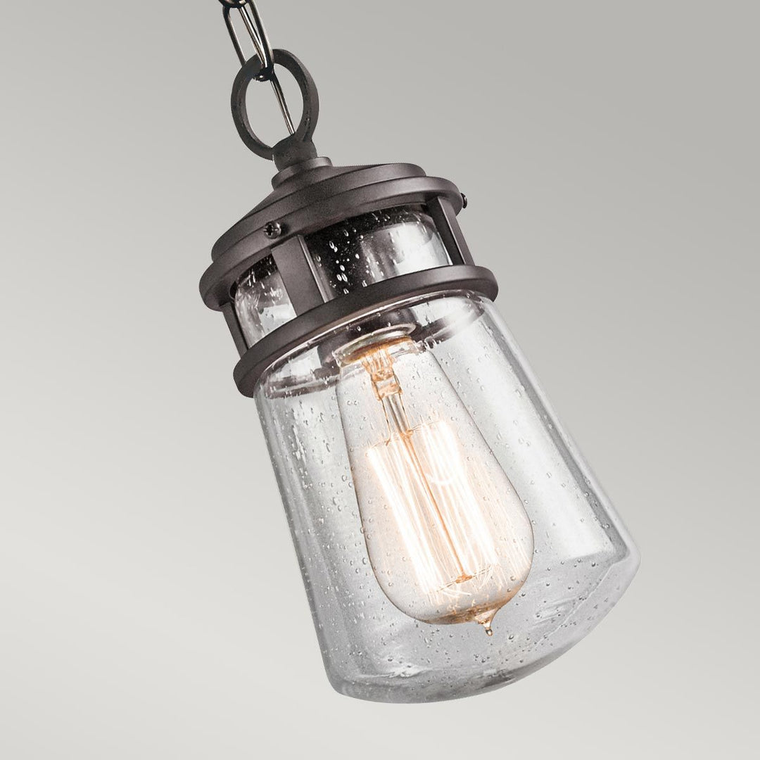 Norlys Lyndon 1 Light Small Chain Lantern KL-LYNDON8-S-AZ Architectural Bronze