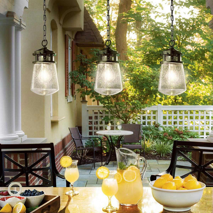 Norlys Lyndon 1 Light Small Chain Lantern KL-LYNDON8-S-AZ Architectural Bronze
