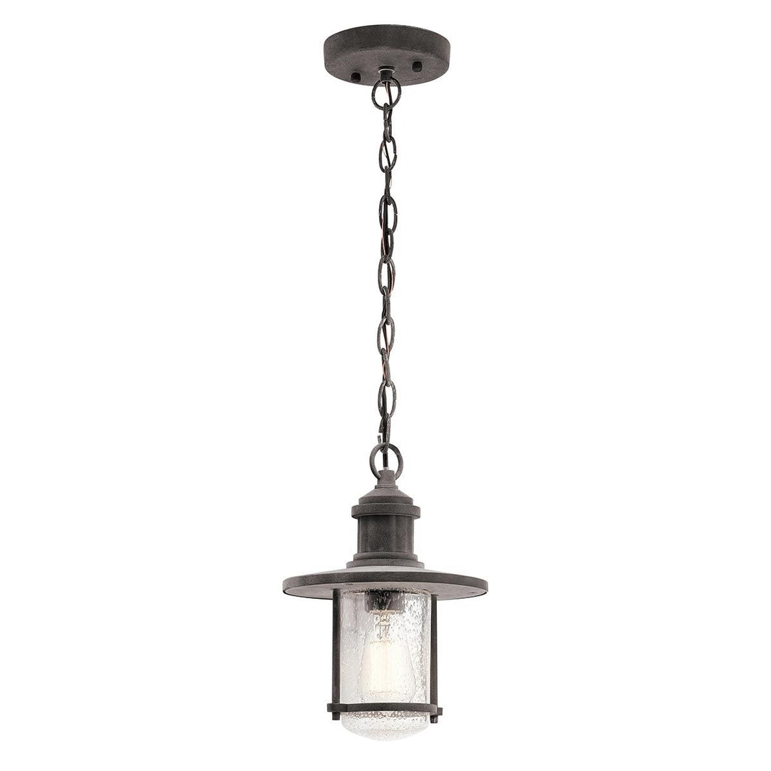 Norlys Riverwood 8" Chain Lantern KL-RIVERWOOD8-M Weathered Zinc