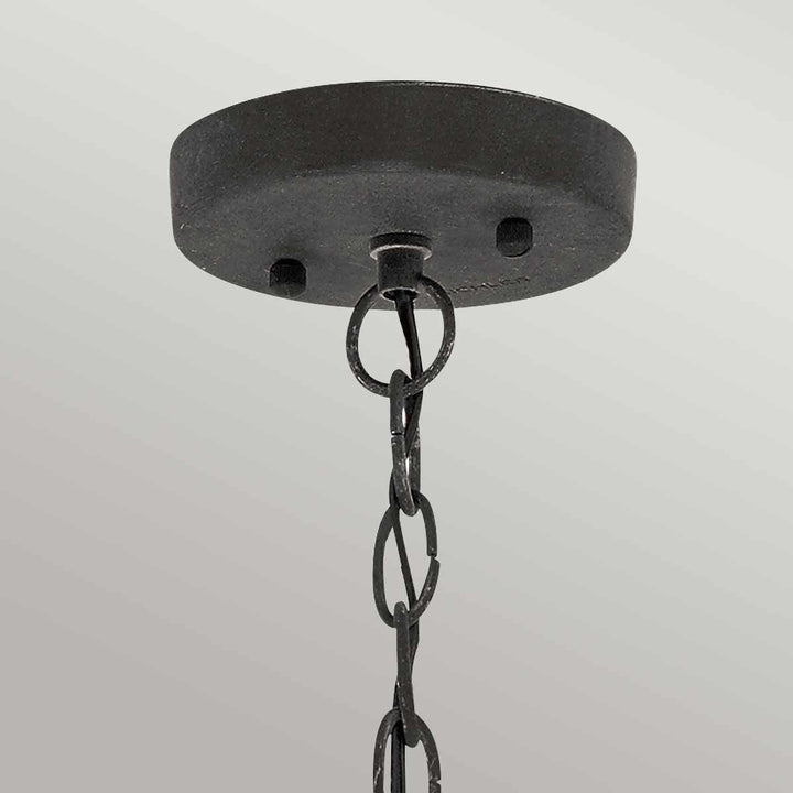 Norlys Riverwood 8" Chain Lantern KL-RIVERWOOD8-M Weathered Zinc