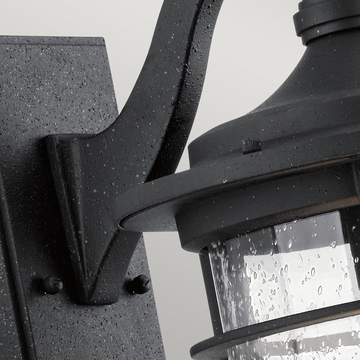 Norlys Royal Marine 1 Light Medium Wall Lantern KL-ROYAL-MARINE2-M Distressed Black