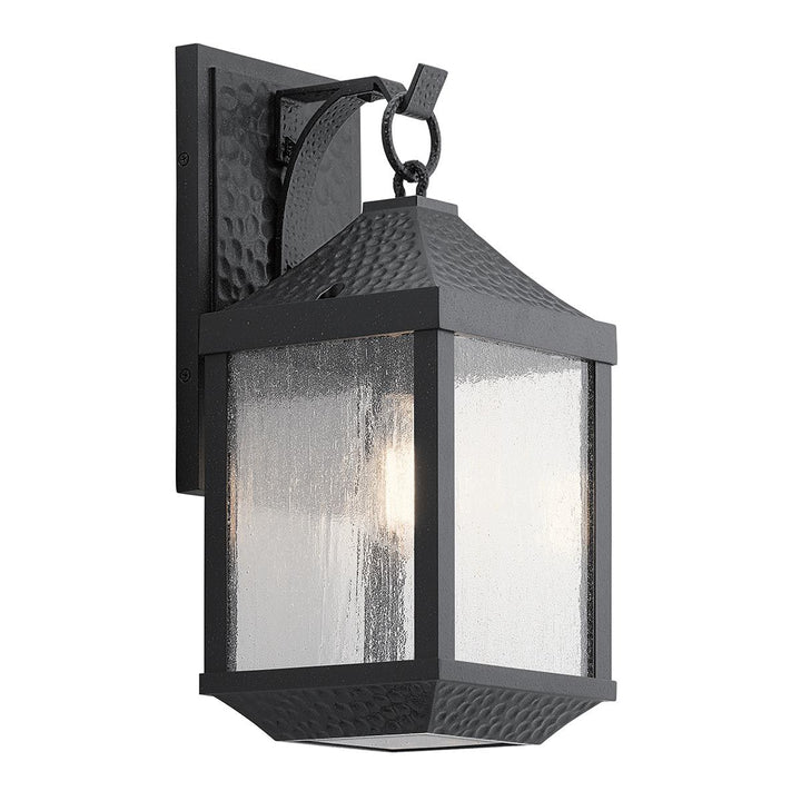 Norlys Springfield 1 Light Medium Wall Lantern KL-SPRINGFIELD-M Distressed Black