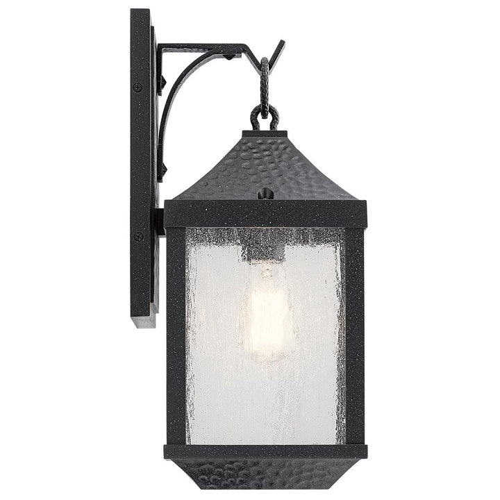Norlys Springfield 1 Light Medium Wall Lantern KL-SPRINGFIELD-M Distressed Black
