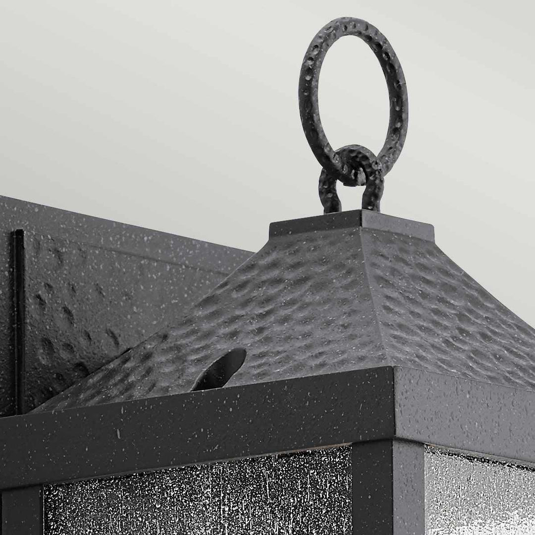 Norlys Springfield 1 Light Small Wall Lantern KL-SPRINGFIELD-S Distressed Black