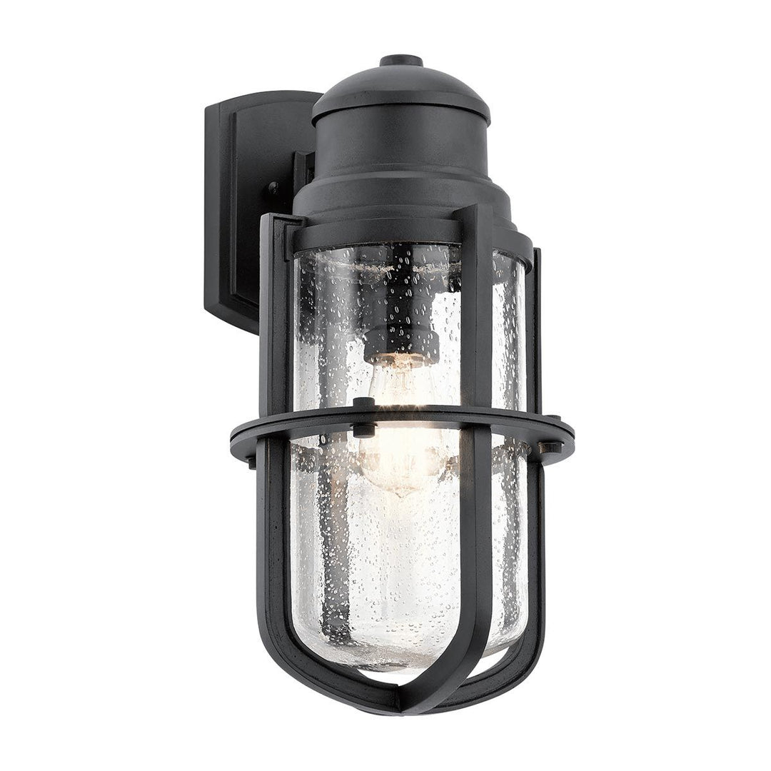 Norlys Suri 1 Light Wall Lantern KL-SURI-L Textured Black