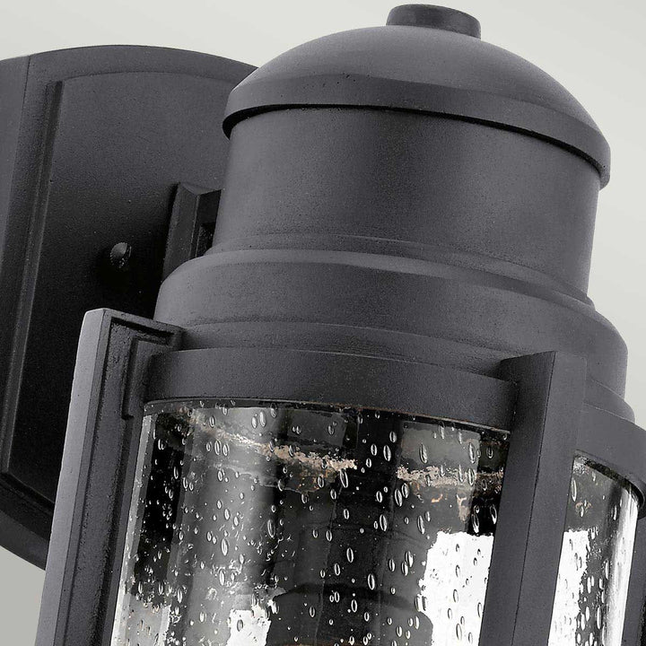 Norlys Suri 1 Light Wall Lantern KL-SURI-L Textured Black