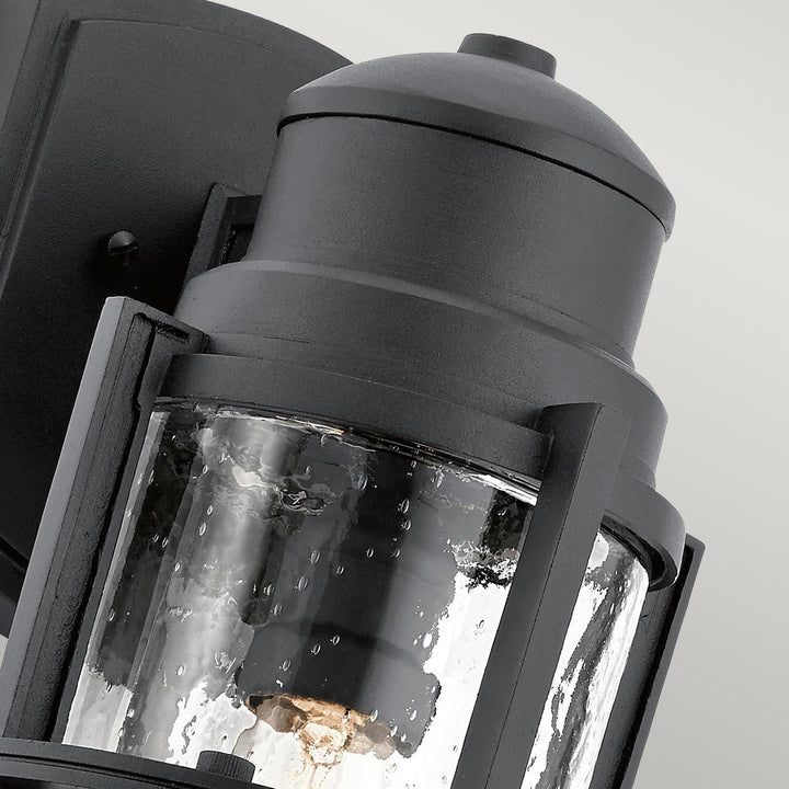 Norlys Suri 1 Light Wall Lantern KL-SURI-M Textured Black