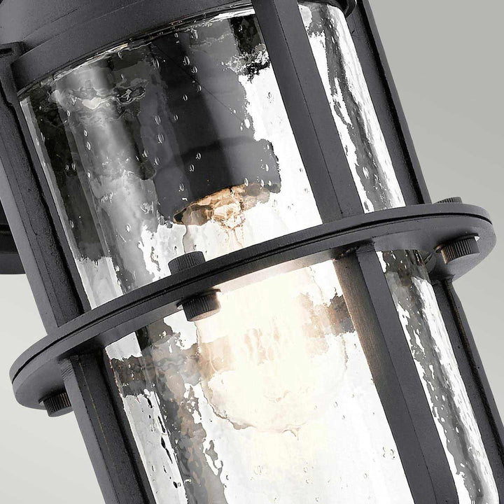 Norlys Suri 1 Light Wall Lantern KL-SURI-M Textured Black
