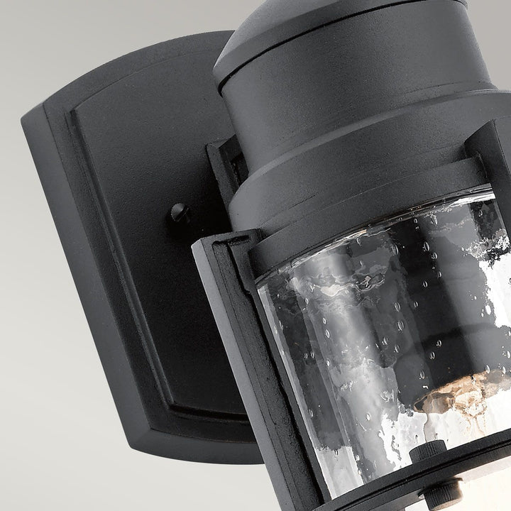Norlys Suri 1 Light Wall Lantern KL-SURI-M Textured Black
