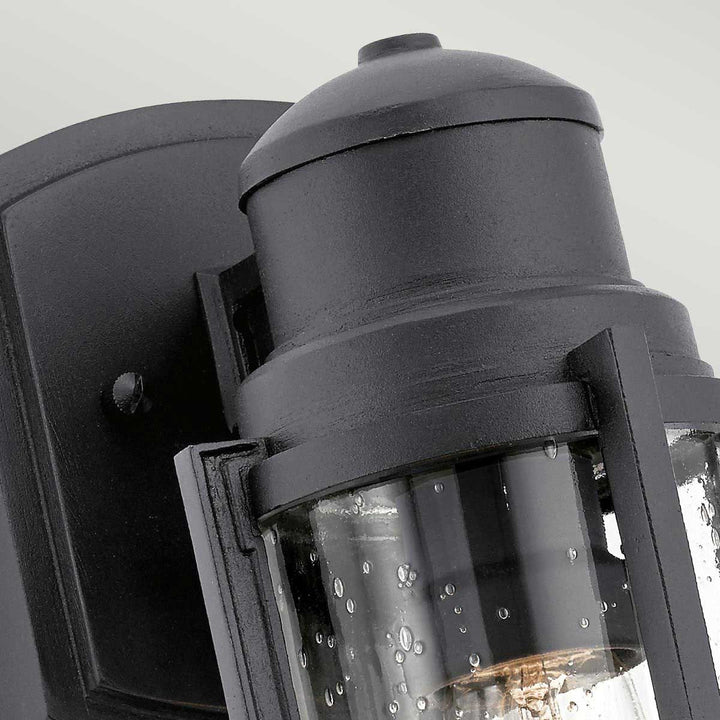 Norlys Suri 1 Light Wall Lantern KL-SURI-S Textured Black
