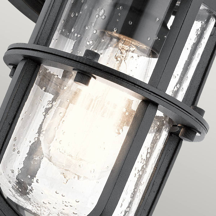 Norlys Suri 1 Light Wall Lantern KL-SURI-S Textured Black