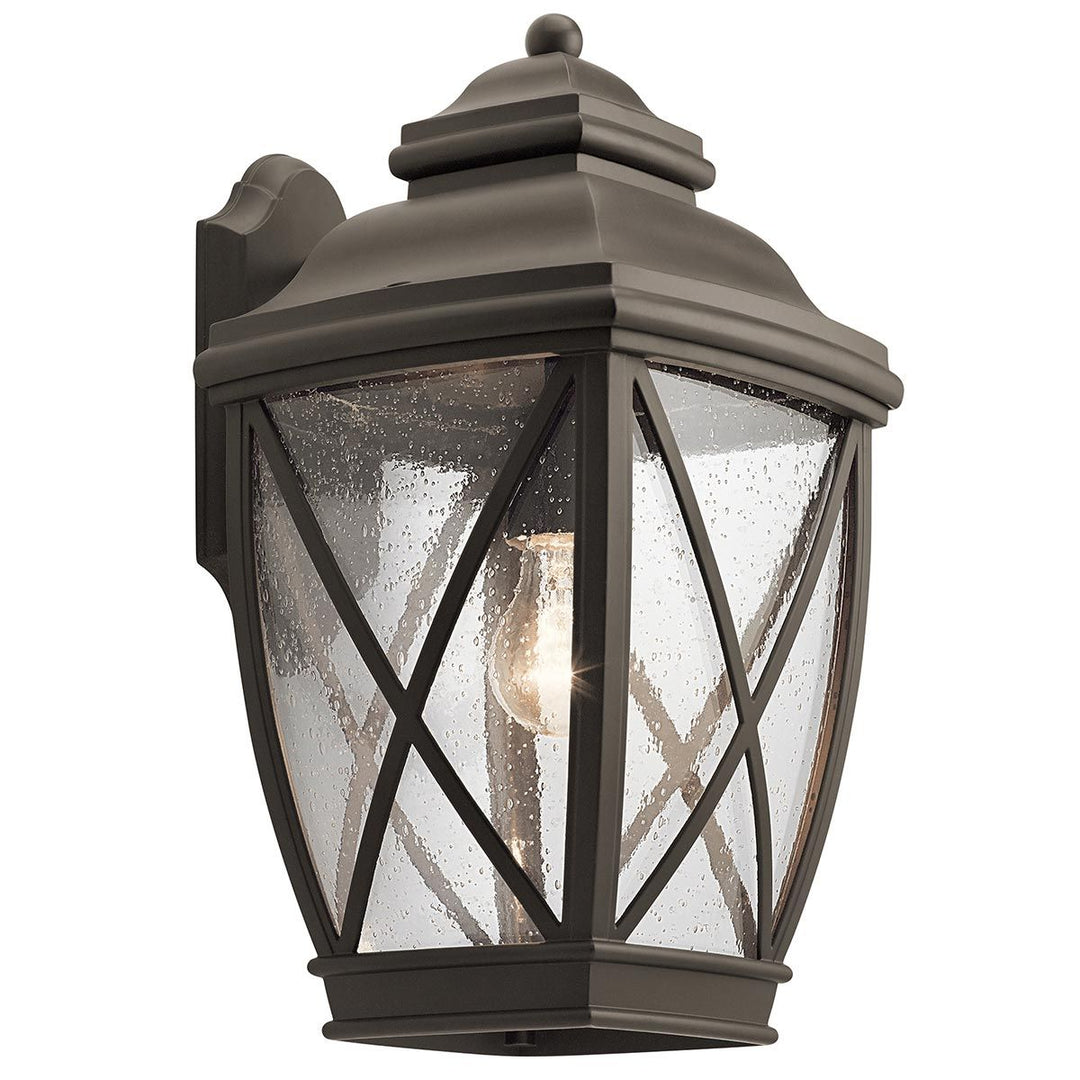 Norlys Tangier 1 Light Large Wall Lantern KL-TANGIER2-L Olde Bronze