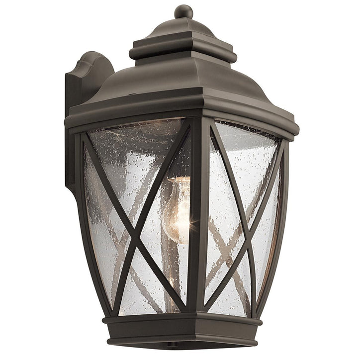 Norlys Tangier 1 Light Large Wall Lantern KL-TANGIER2-L Olde Bronze