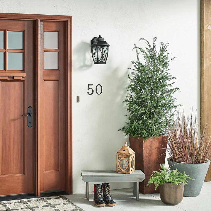 Norlys Tangier 1 Light Medium Wall Lantern KL-TANGIER2-M Olde Bronze