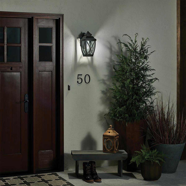 Norlys Tangier 1 Light Medium Wall Lantern KL-TANGIER2-M Olde Bronze