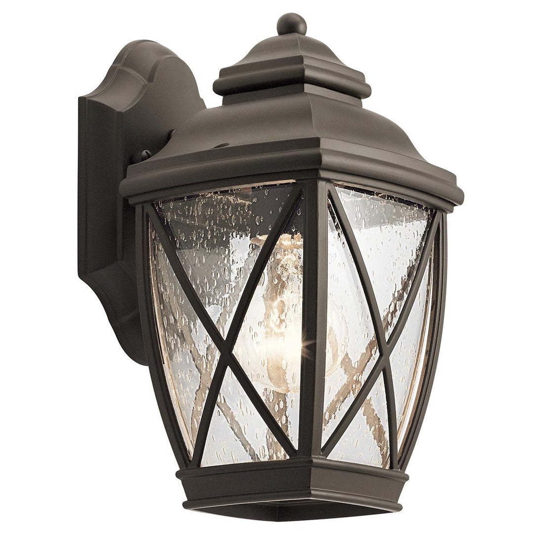 Norlys Tangier 1 Light Small Wall Lantern KL-TANGIER2-S Olde Bronze