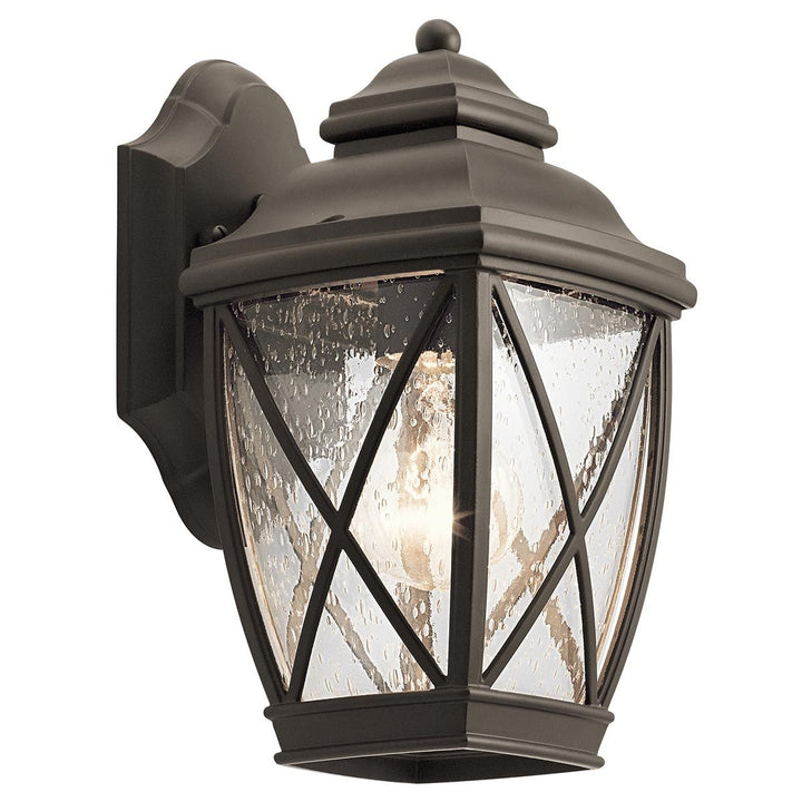 Norlys Tangier 1 Light Small Wall Lantern KL-TANGIER2-S Olde Bronze