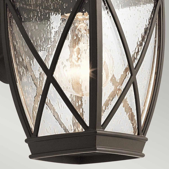 Norlys Tangier 1 Light Small Wall Lantern KL-TANGIER2-S Olde Bronze