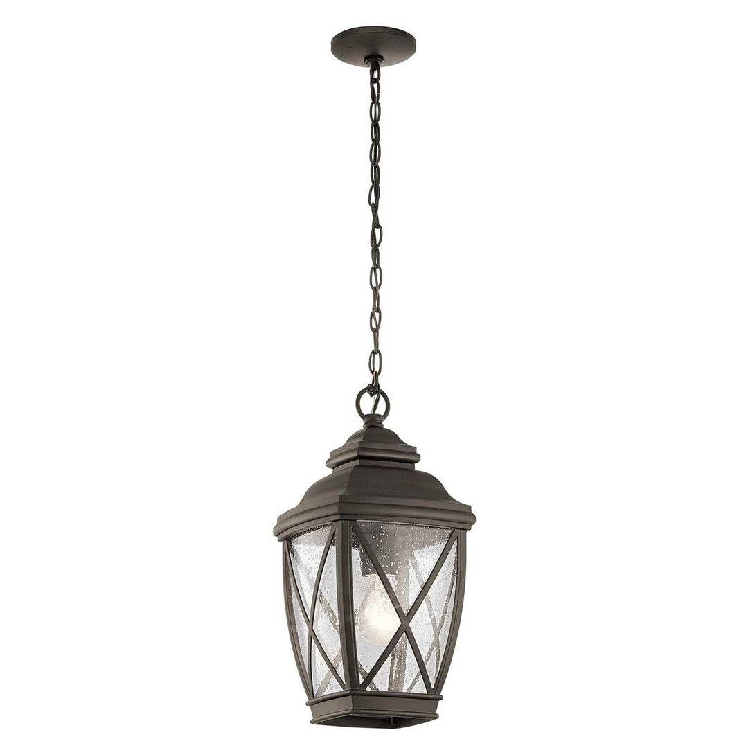 Norlys Tangier 1 Light Medium 7.5" Chain Lantern KL-TANGIER8-M Olde Bronze