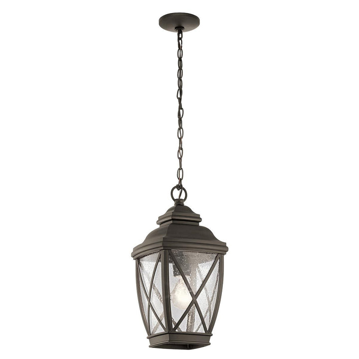 Norlys Tangier 1 Light Medium 7.5" Chain Lantern KL-TANGIER8-M Olde Bronze