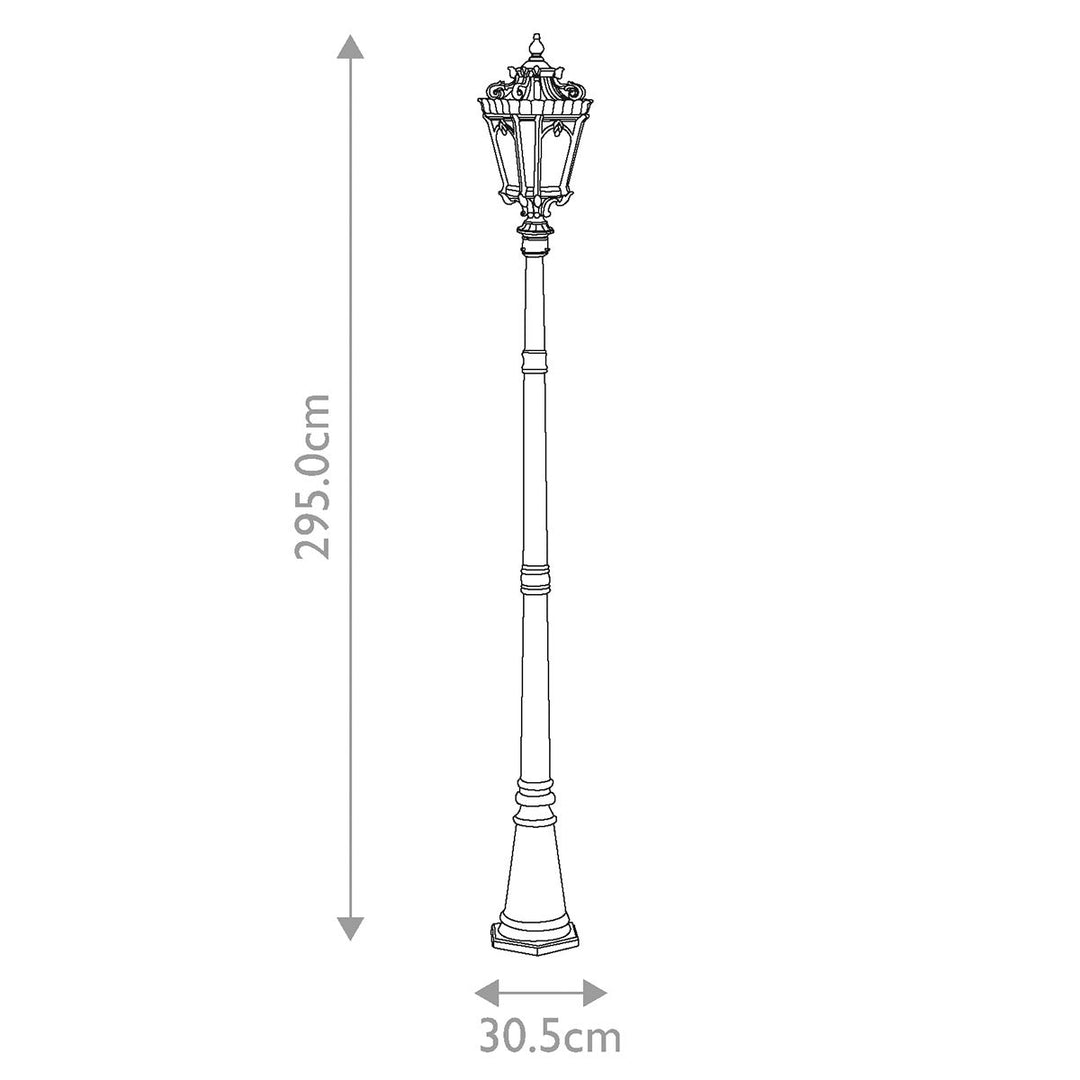 Norlys Tournai 3 Light Extra Large Lamp post KL-TOURNAI-5XL Londonderry