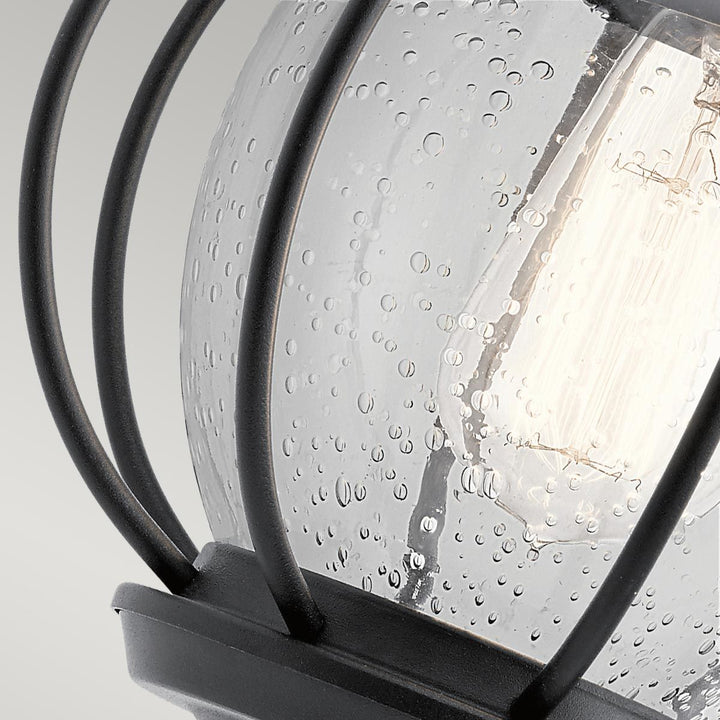 Norlys Vandalia 1 Light Wall Lantern KL-VANDALIA2-S Textured Black