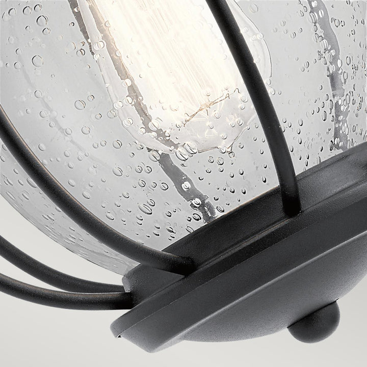 Norlys Vandalia 1 Light Wall Lantern KL-VANDALIA2-S Textured Black