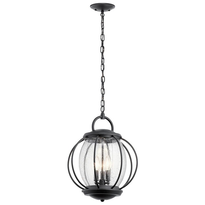 Norlys Vandalia 3 Light Large Chain Lantern KL-VANDALIA8-L Textured Black