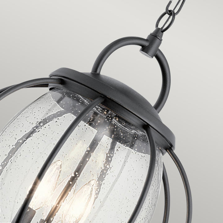 Norlys Vandalia 3 Light Large Chain Lantern KL-VANDALIA8-L Textured Black