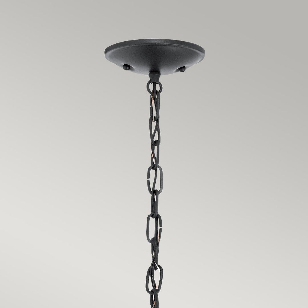 Norlys Vandalia 1 Light Medium Chain Lantern KL-VANDALIA8-M Textured Black