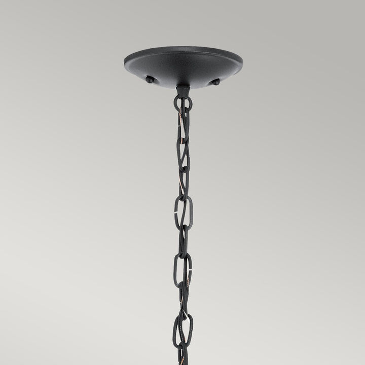 Norlys Vandalia 1 Light Medium Chain Lantern KL-VANDALIA8-M Textured Black