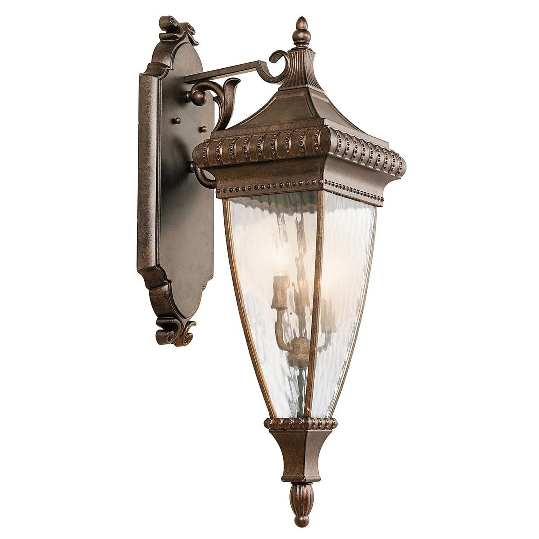 Norlys Venetian Rain 3 Light Large Wall Lantern KL-VENETIAN2-L Brushed Bronze
