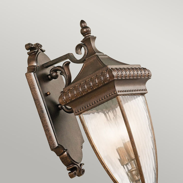 Norlys Venetian Rain 2 Light Medium Wall Lantern KL-VENETIAN2-M Brushed Bronze