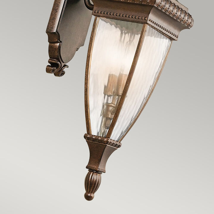 Norlys Venetian Rain 2 Light Medium Wall Lantern KL-VENETIAN2-M Brushed Bronze
