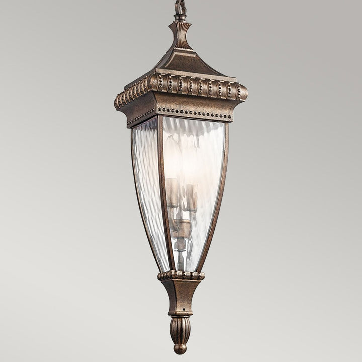 Norlys Venetian Rain 2 Light Chain Lantern KL-VENETIAN8-M Brushed Bronze
