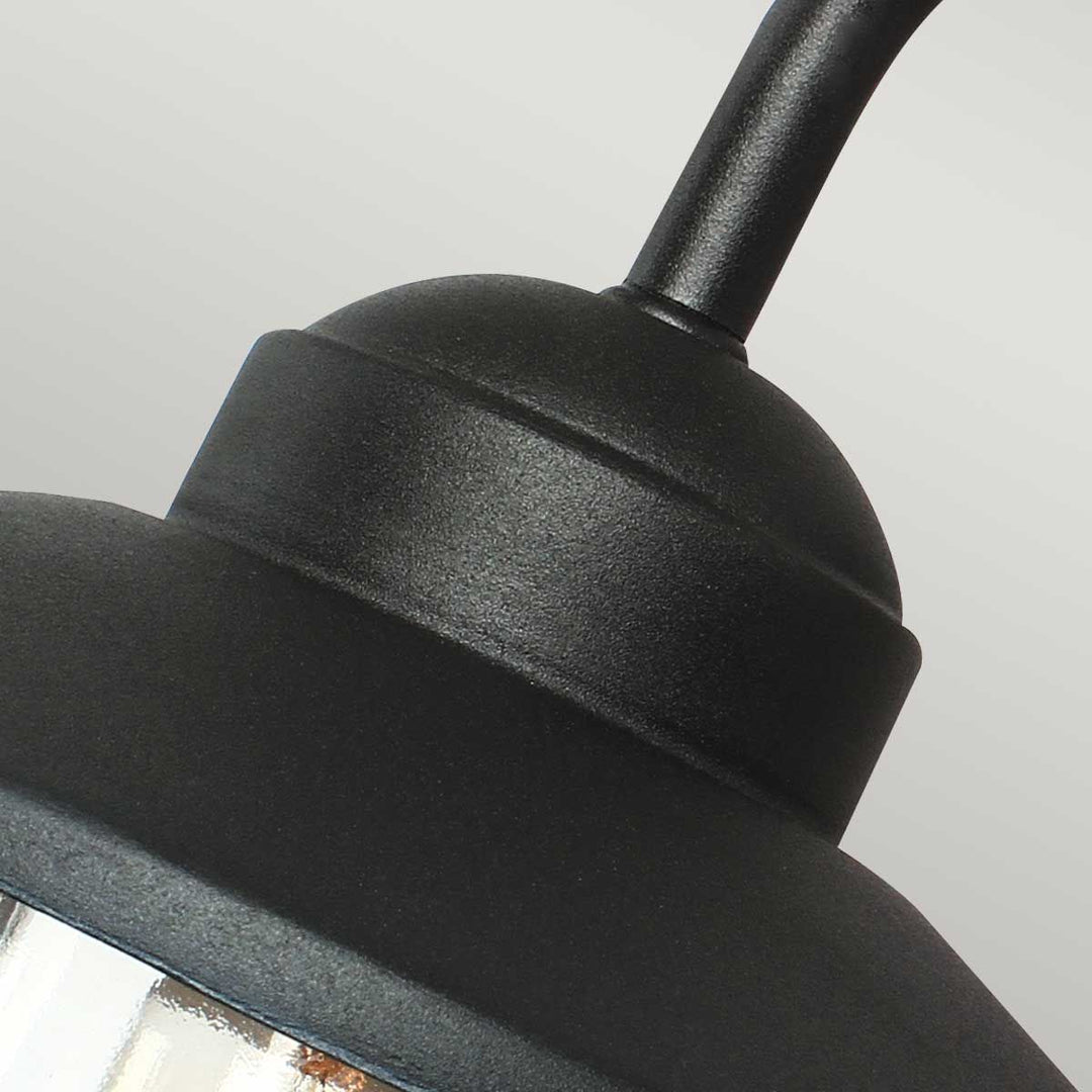 Norlys Klampenborg 1 Light Wall Lantern KLAMPENBORG-BK Black