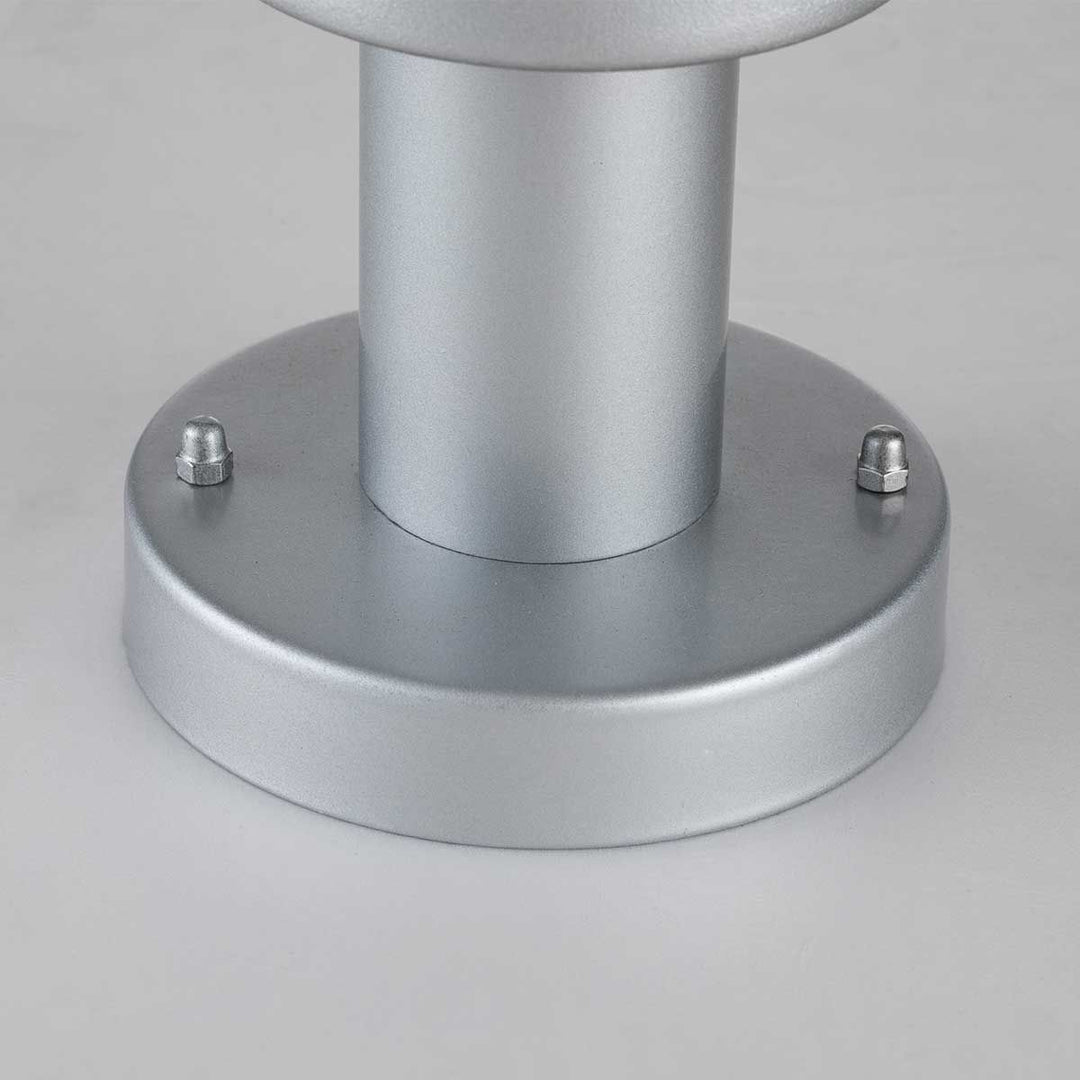 Norlys Klampenborg 1 Light Pedestal with PIR KLAMPENBORG-PED-PIR-SIL Silver