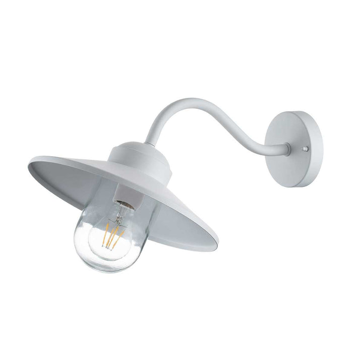 Norlys Klampenborg 1 Light Wall Lantern KLAMPENBORG-WHT White